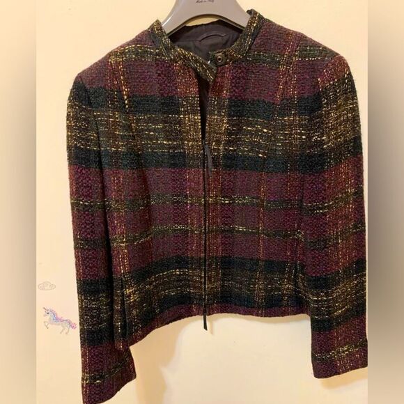 Akris punto evening blazzer jacket size 10 , like new condition - Picture 5 of 10